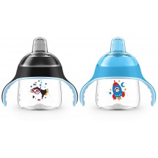 Philips AVENT Kit Copo Infantil Azul e Preto (Contém 2)